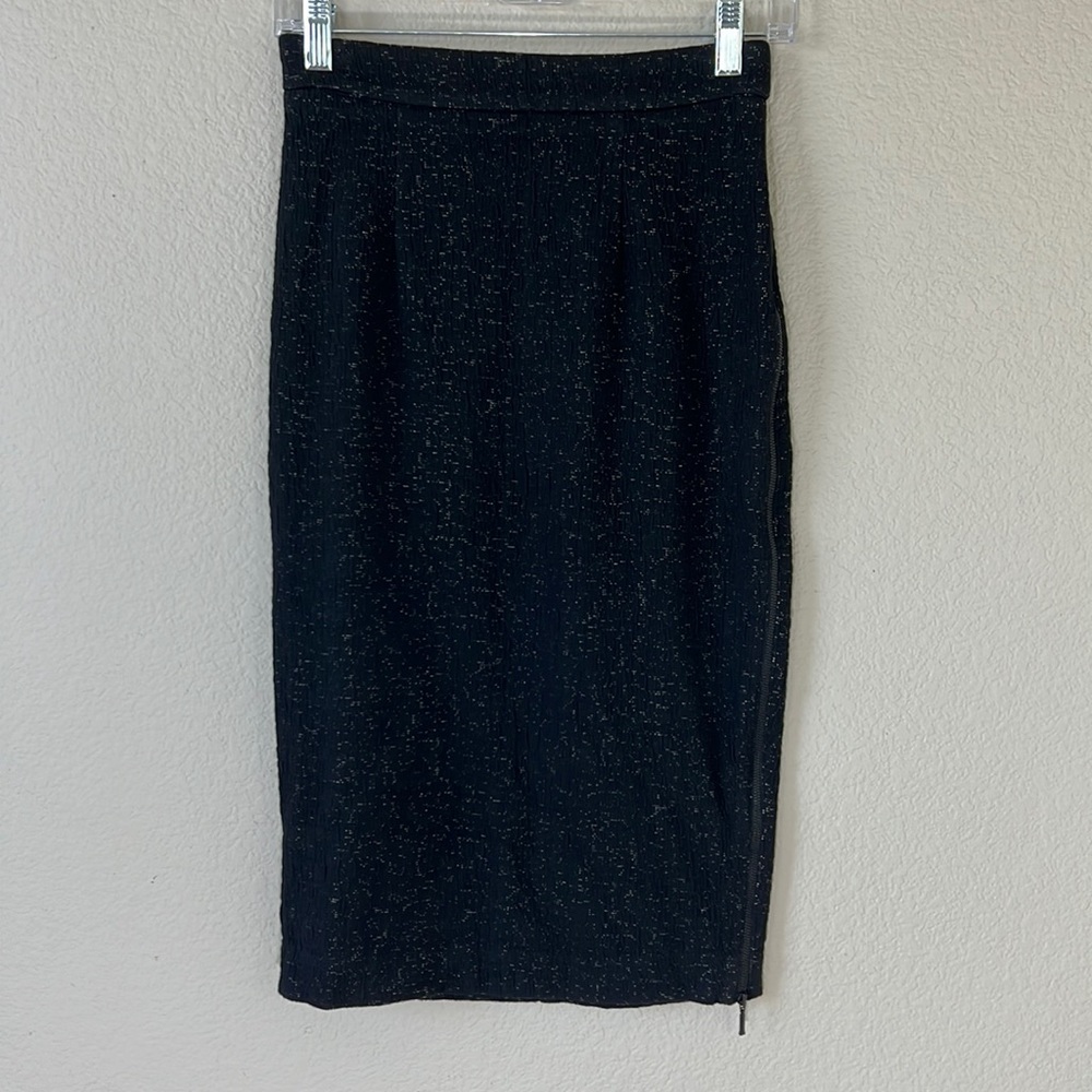 Halogen Black with White Speckles Side Zipper Back Zipper Textured Penco…